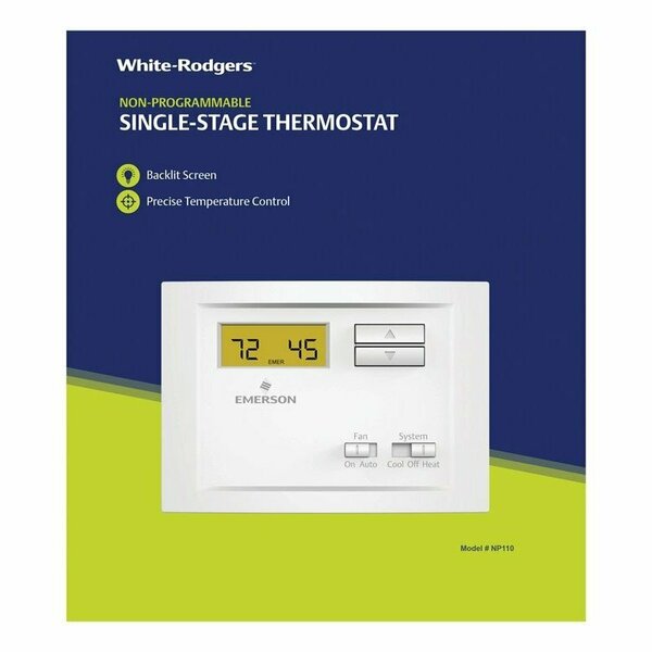 White-Rodgers THERMOSTAT NONPRM SNGL NP110